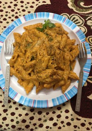 मसाला बटर पास्ता (masala butter pasta recipe in Hindi) रेसिपी मुख्य फोटो