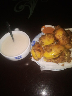 A picture of Potato clap together with milk pap.
