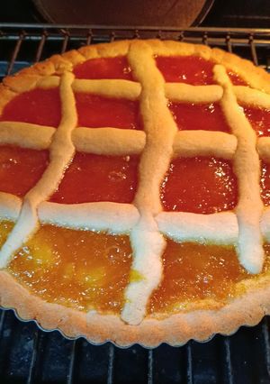 Foto di Crostata Bongusto con Marmellata di Arance e Composta di Pesche Biologiche