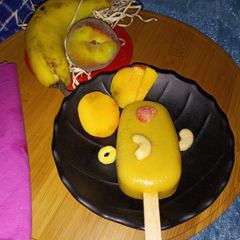 Fresh khubani -Banana (Apricot popsicles) A picture of Fresh khubani -Banana (Apricot popsicles).