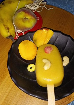 A picture of Fresh khubani -Banana (Apricot popsicles).
