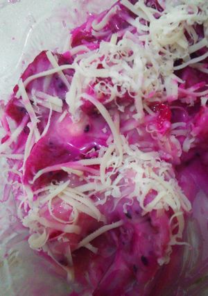 Foto resep Salad Buah Naga#AstagaNaga