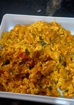 A picture of Paneer bhurji masala.