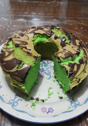Foto resep Bolu Pandan chocochips