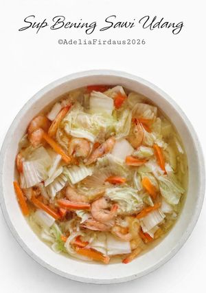 Foto resep Sup Bening Sawi Udang
