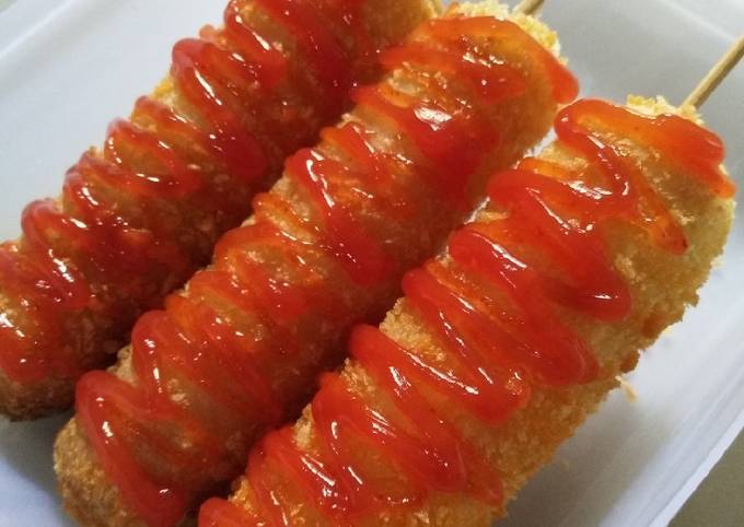 Cara Gampang Menyiapkan Corndog Roti Tawar Anti Gagal