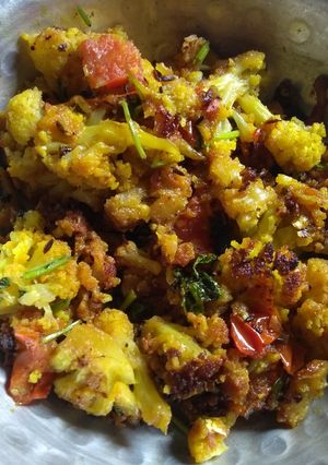 A picture of Cauliflower stir fry.