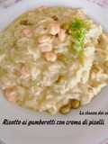 255 Risotto ai gamberetti e crema di piselli