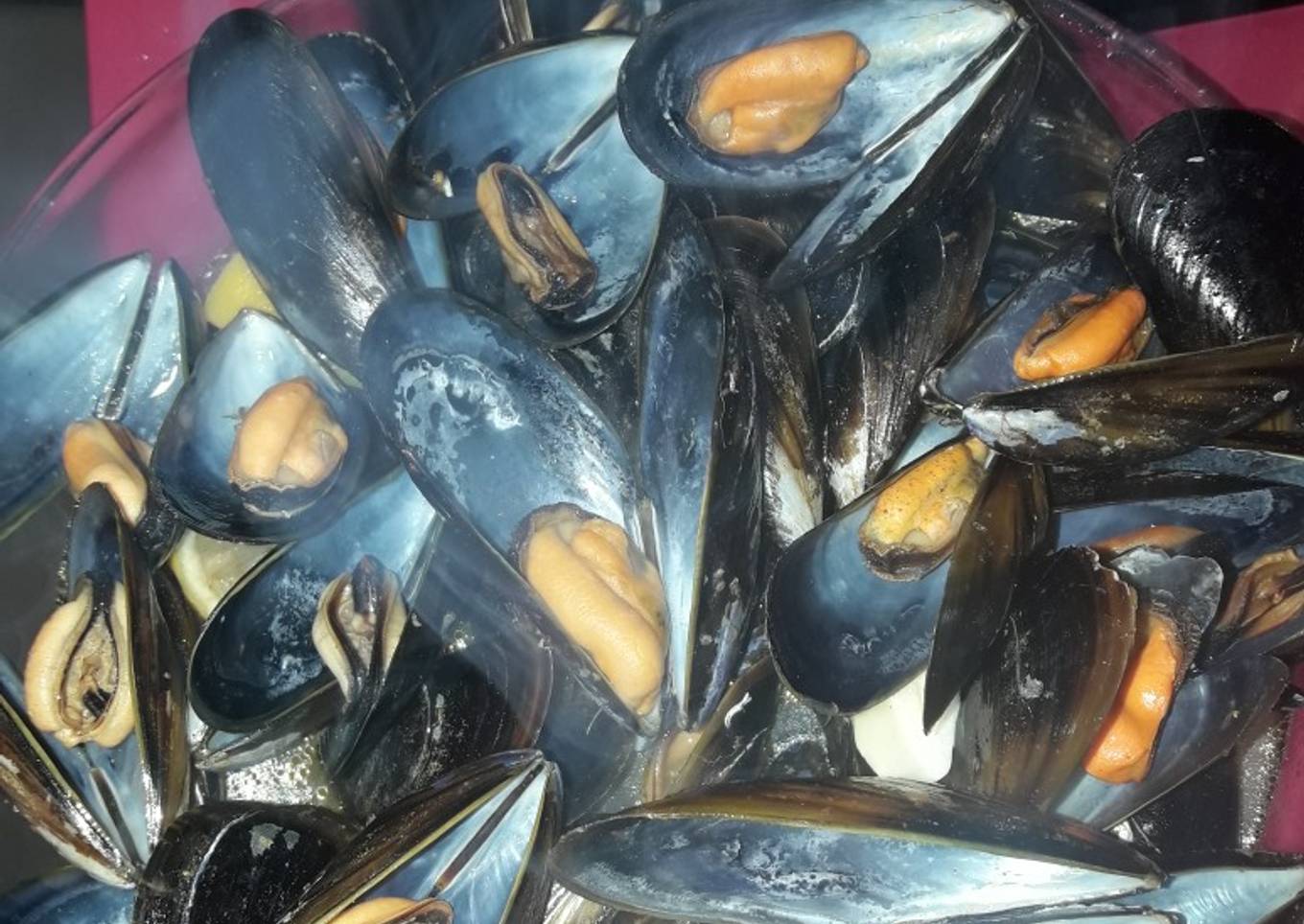 Mejillones al vapor