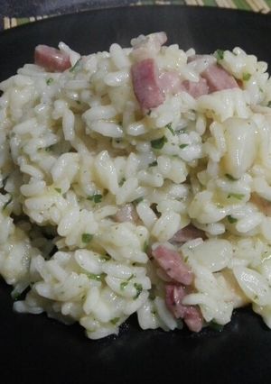 Foto di Risotto topinambur pancetta e zenzero