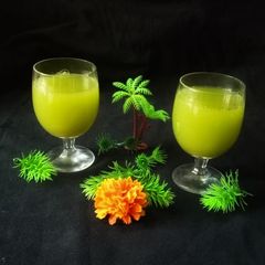 A picture of Raw mango and mint sharbat.