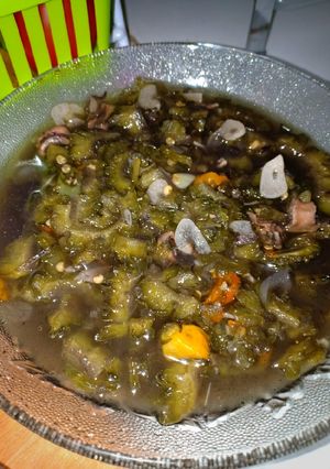 Foto resep Pare Kuah Cumi Asin