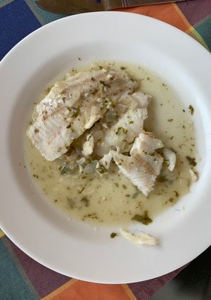 Una foto de Merluza en salsa verde