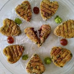 A picture of Grilled hearts.