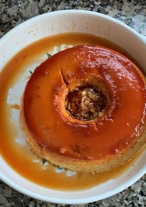 Una foto de Flan Casero