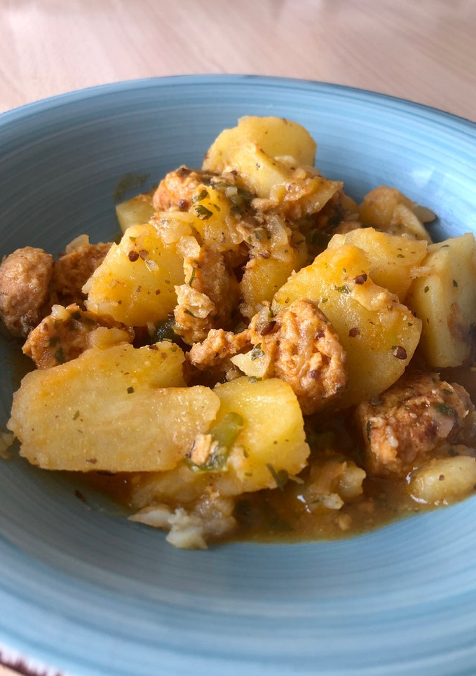 Una foto de Patatas a la riojana veganas