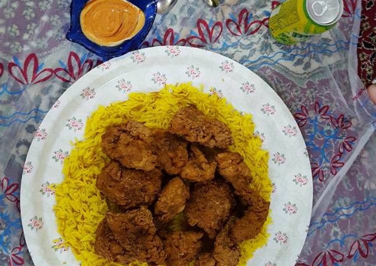 بروستد دجاج مقرمش ولذيذ