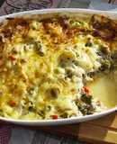 Овощная запеканка с курицей