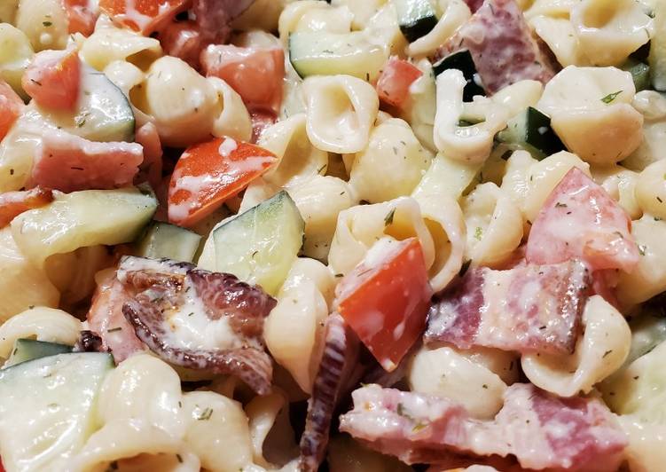 Easiest Way to Prepare Homemade Lauren&#39;s Bacon Ranch Pasta Salad