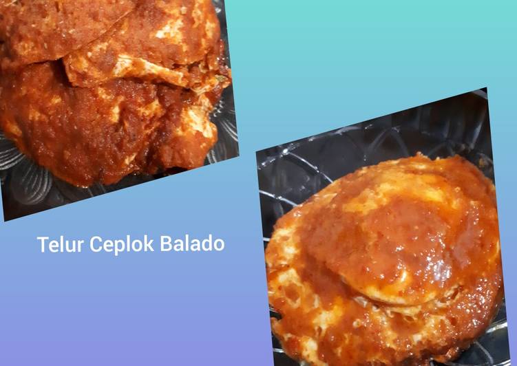 Resep Telur ceplok balado Anti Gagal