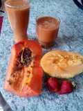 Mix de papaya, melón y fresa
