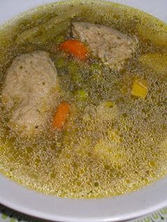 Zöldségleves májgaluskával recept fotója