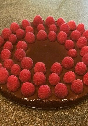 A picture of Raspberry Chocolate Tart.