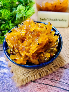 A picture of Choonda/Chunda or Chundo (Gujarati sweet pickle).