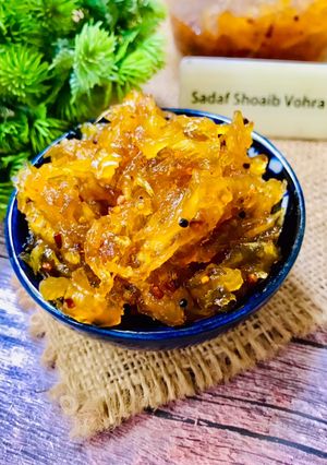 A picture of Choonda/Chunda or Chundo (Gujarati sweet pickle).