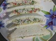 A picture of hung curd sandwich