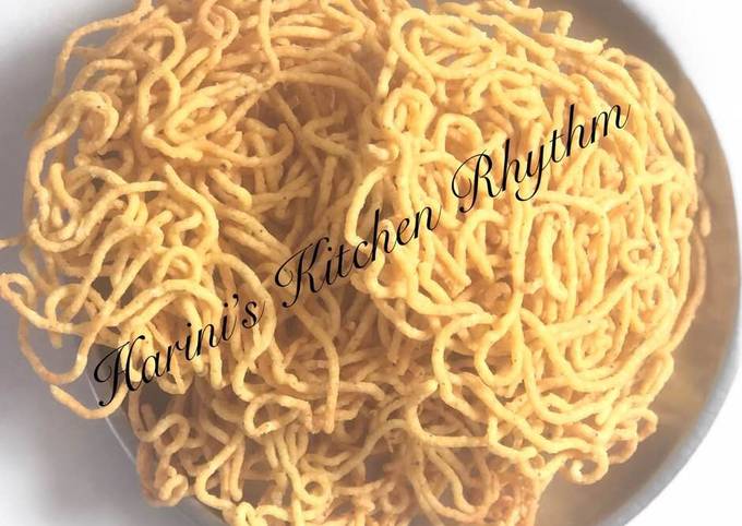 Sev(with cooked left over rice) recipe main photo