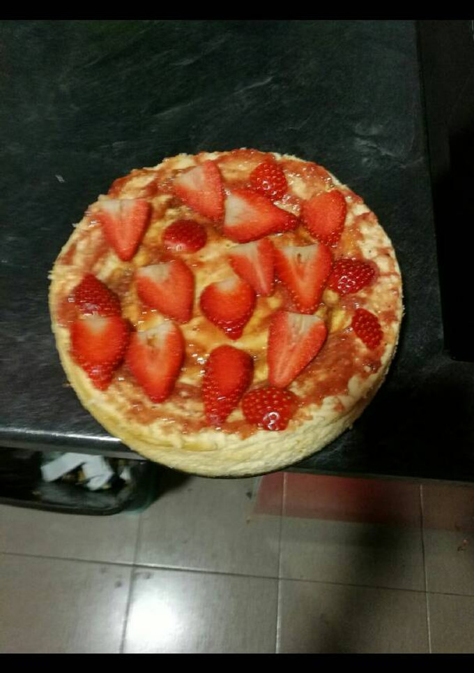 Una foto de Tarta-flan de queso
