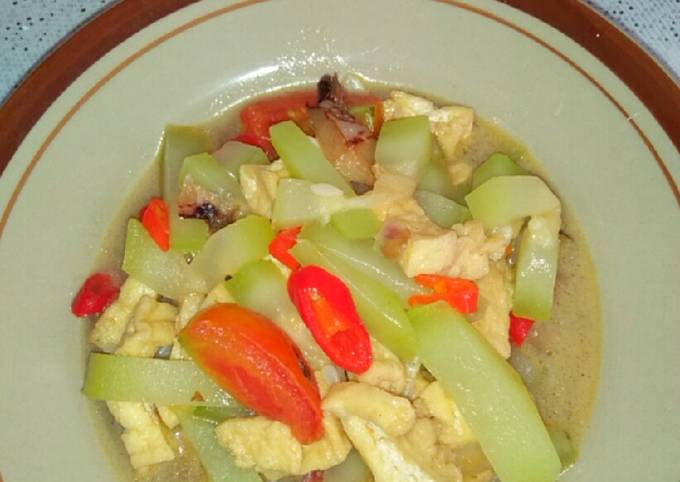 Resep Tumis Sehat~Tumis Labu Putih Tahu, Enak Banget