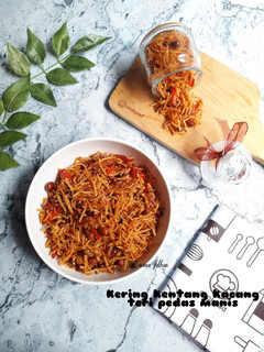 Foto resep Kering kentang kacang teri pedas manis