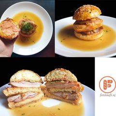 A picture of Chicken Confit Big Mac.
