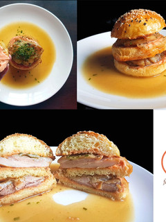 A picture of Chicken Confit Big Mac.