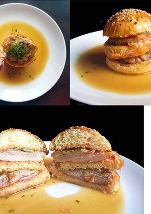 A picture of Chicken Confit Big Mac.