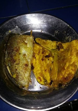 Foto resep Ikan bandeng bakar teflon bumbu kuning