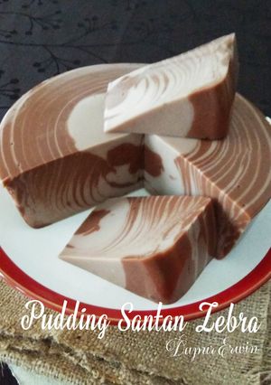 Foto resep Pudding Santan Zebra