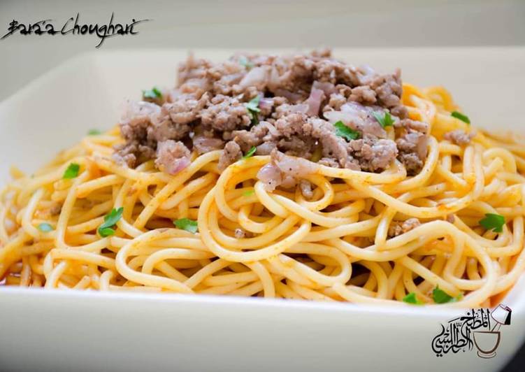 Steps to Make Perfect Spaghetti_Bolognese #Spaghetti_with_meat_and_tomatoe_sauce