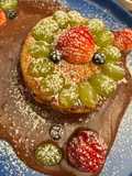 Panqueca americana com frutas