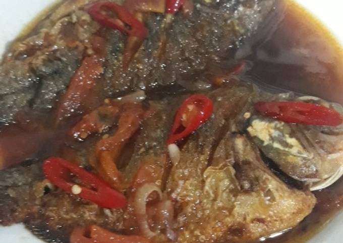 Masak kecap ikan nila