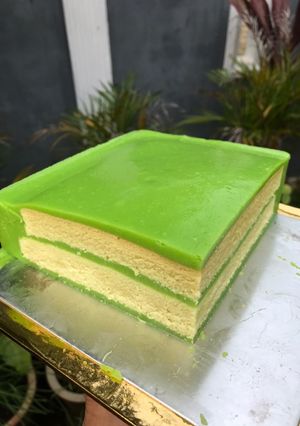 Gambar Kek pandan layer