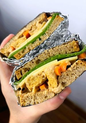 Une photo de Idée de sandwich vegan
