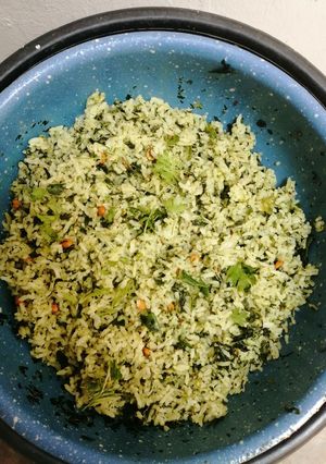A picture of Pudina rice.