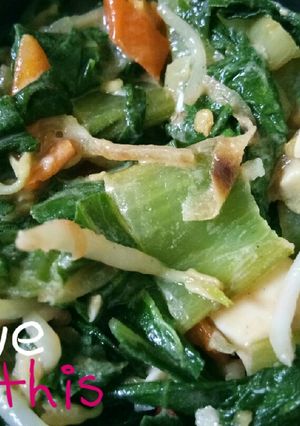 Foto resep Tumis Taoge, Telur Asin n Pok Choy