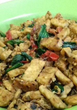 Foto resep Tempe telur sawi (tetewi)