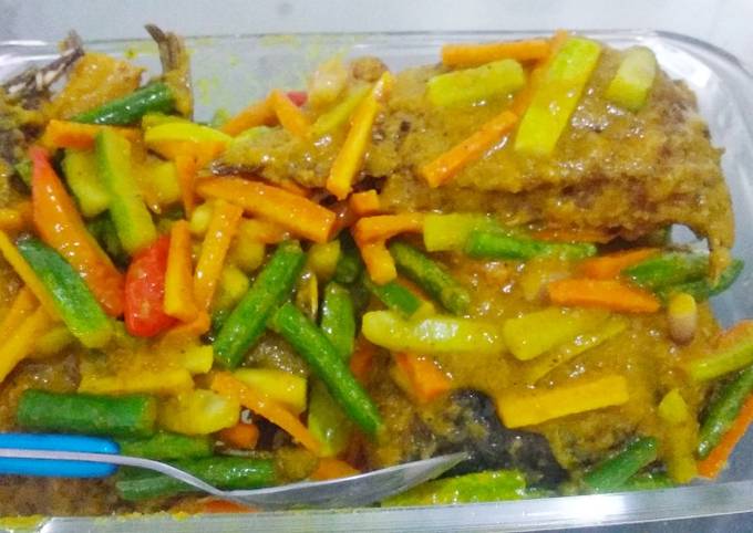 Langkah Mudah untuk Membuat Ikan gurame masak acar bumbu kuning Anti Gagal