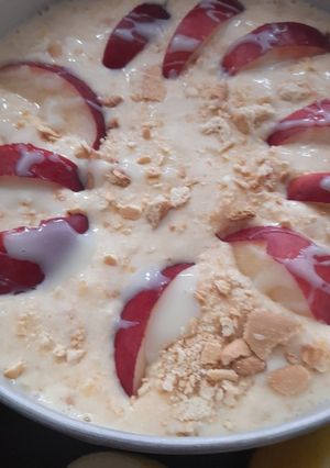 Una foto de Postre con leche evaporada + galletas