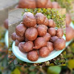 A picture of Chocolate Puff puff.